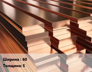 Полоса шина медная 60х5